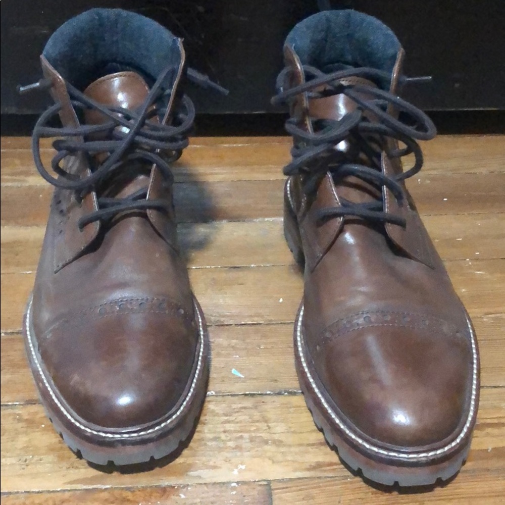 J&M 1850 “Karnes” Brogue Cap Toe Boots
